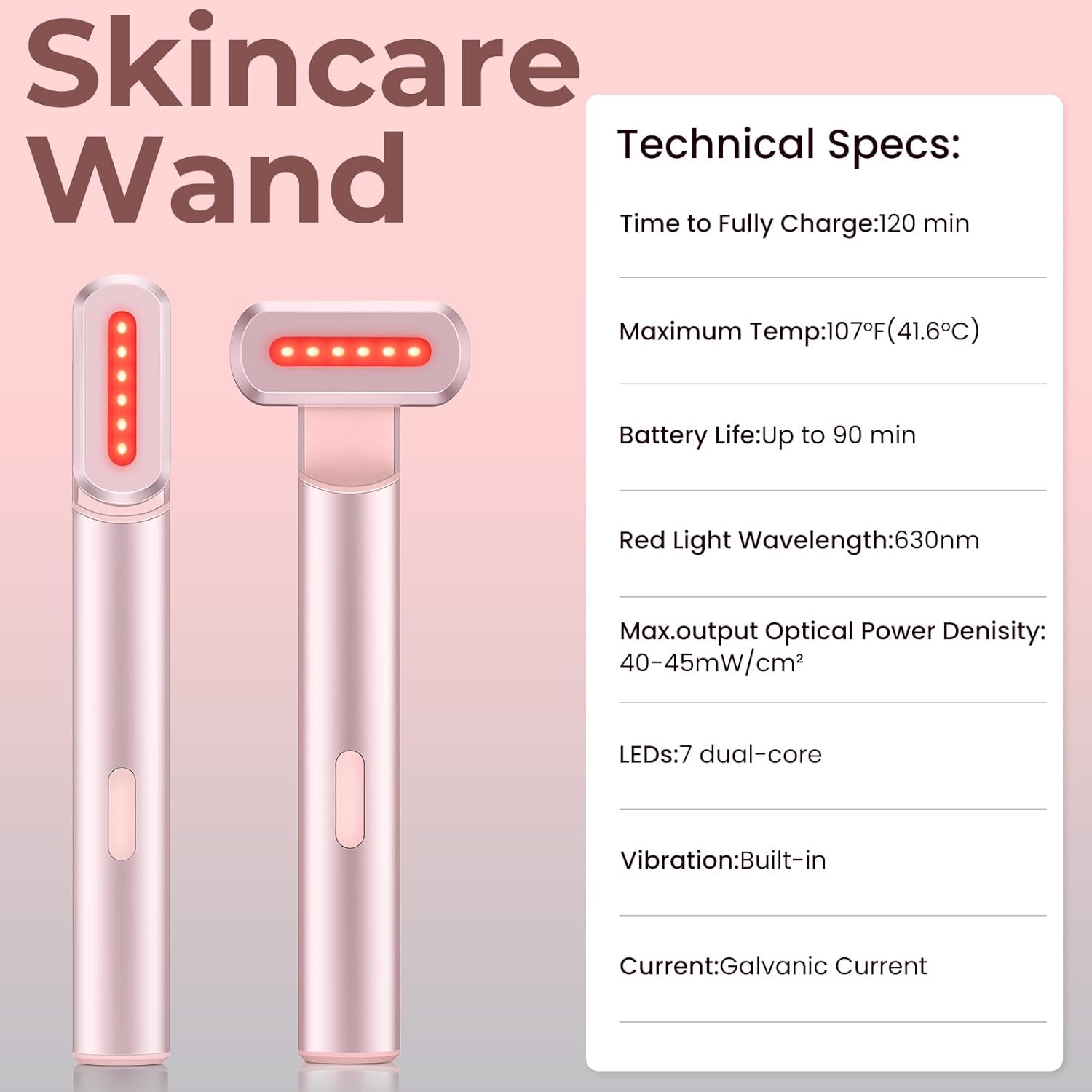 red Light Face Wand